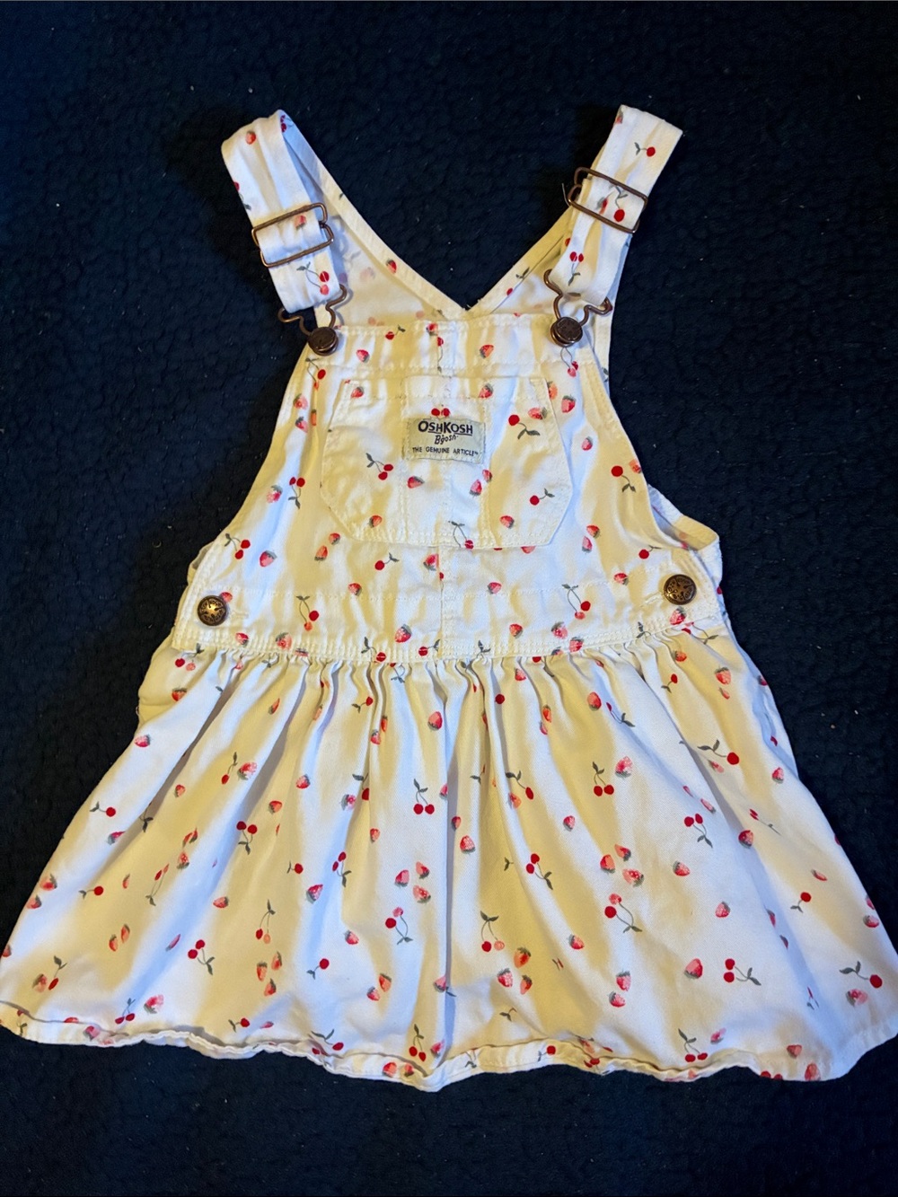 OshKosh B'gosh white Dress with Red Cherry Print